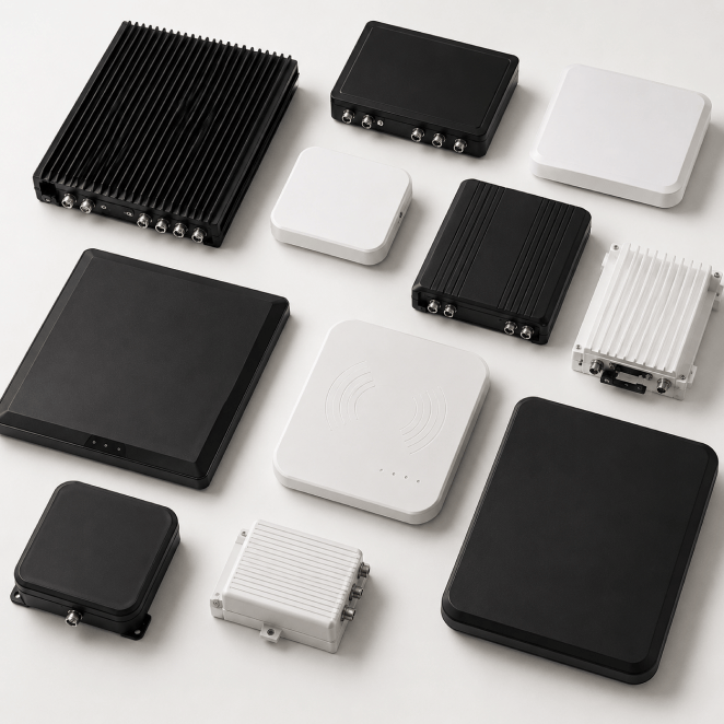 RFID tags, NFC, barcode and QR code carriers